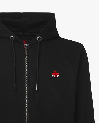 Felpa con Zip e Cappuccio "ZU Seventy Three"