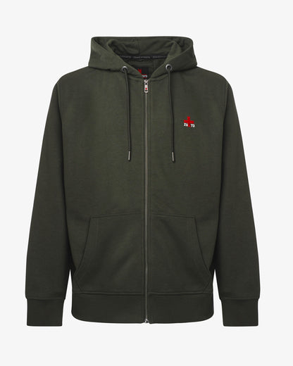 Felpa con Zip e Cappuccio "ZU Seventy Three"