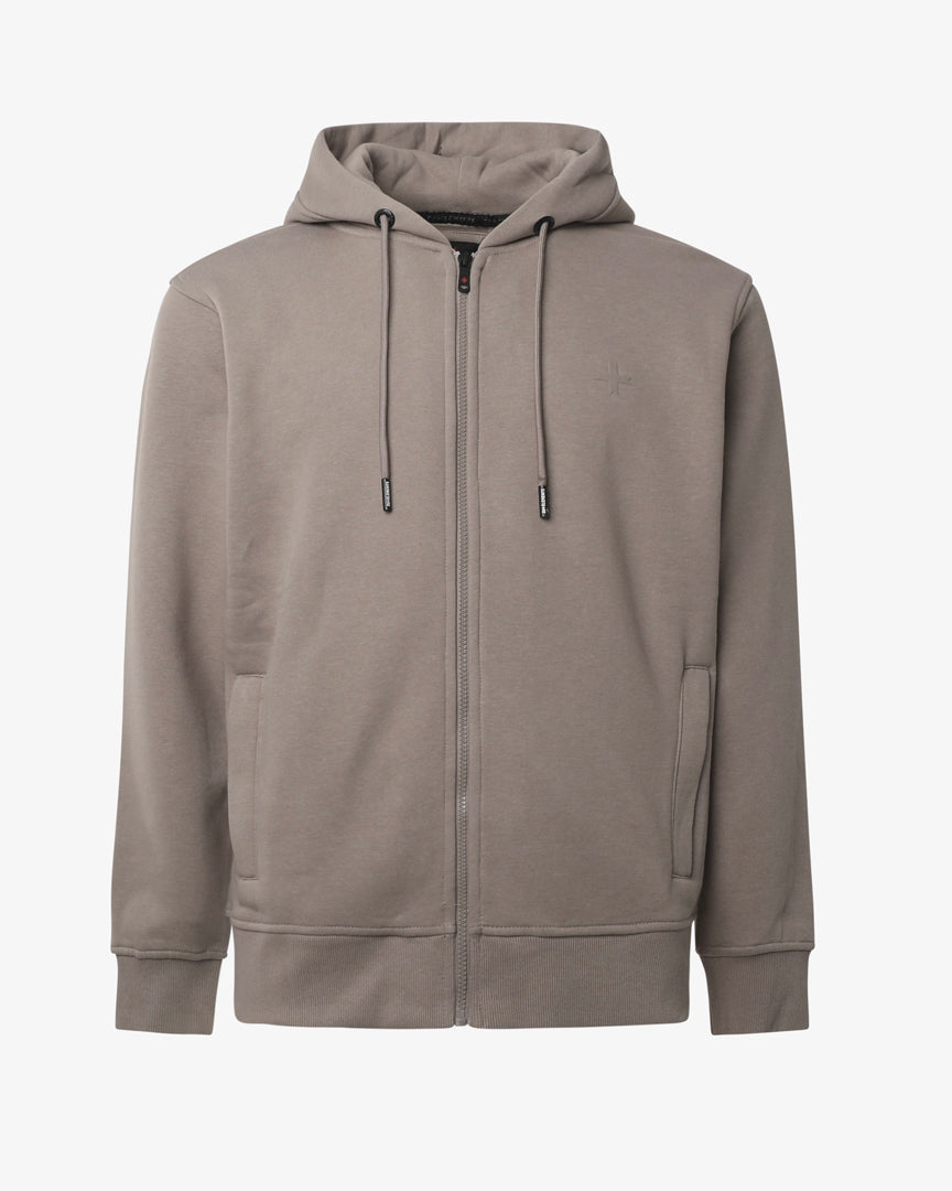 Felpa con Zip e Cappuccio Lucid
