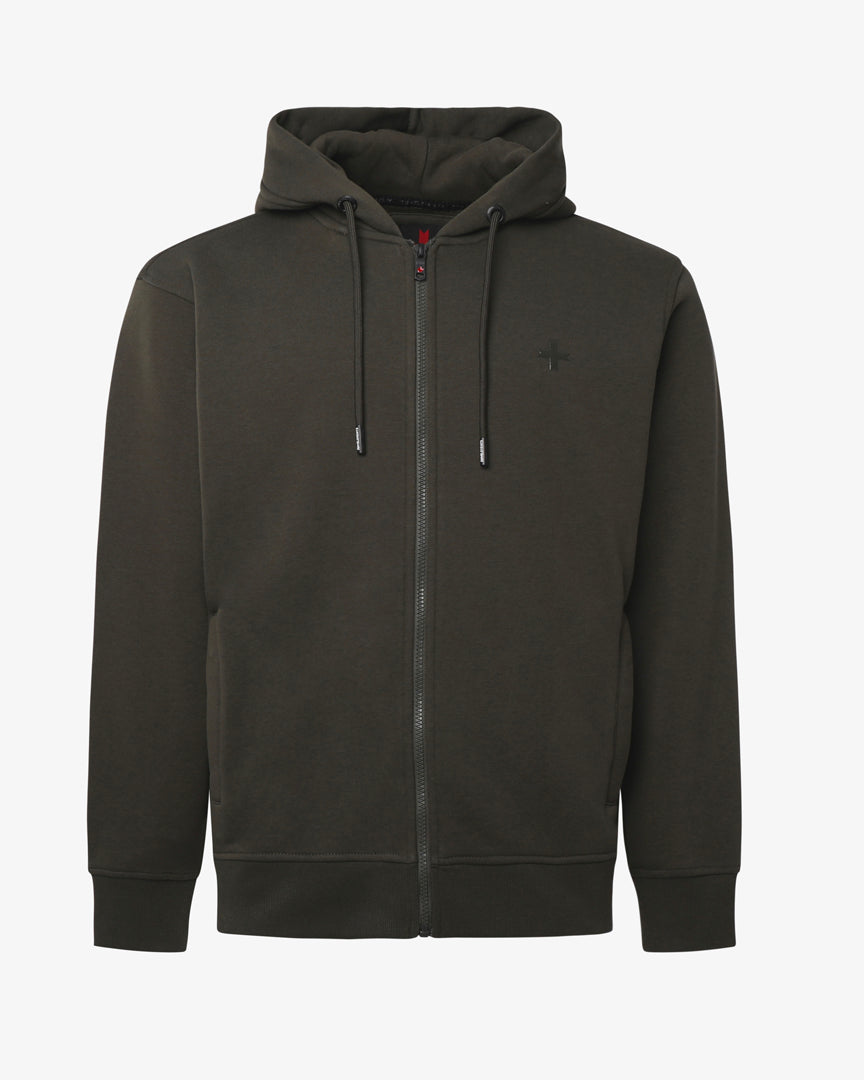 Felpa con Zip e Cappuccio Lucid