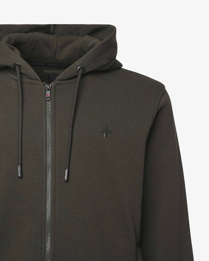 Felpa con Zip e Cappuccio Lucid