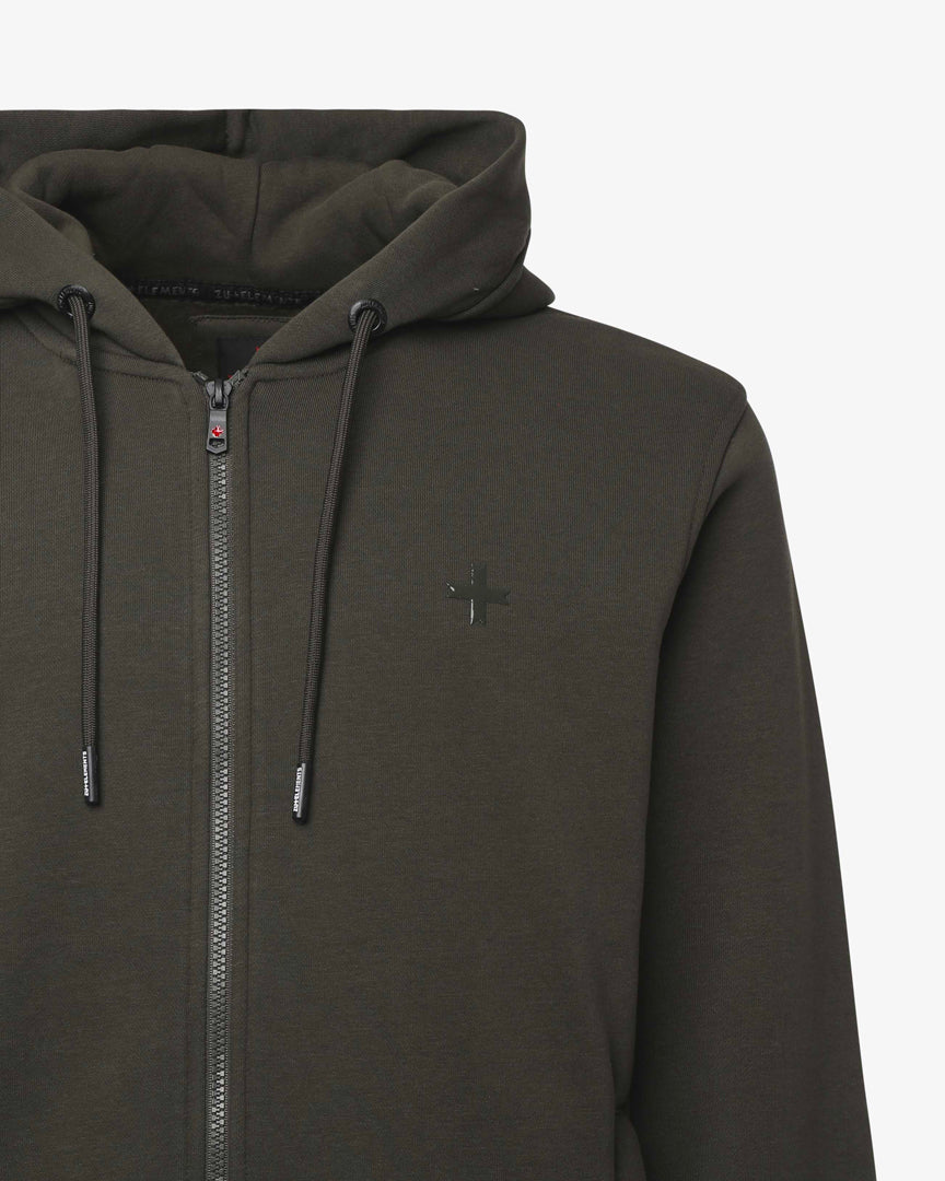 Felpa con Zip e Cappuccio Lucid