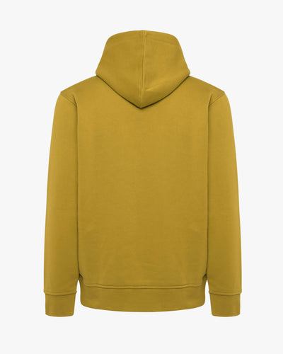 Crewneck sweatshirt with hood and embroidered Zu pockets