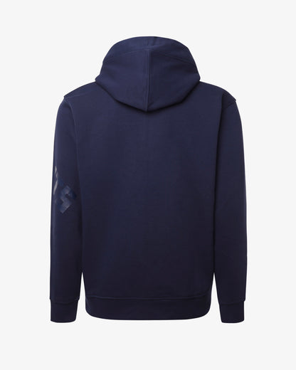 Felpa con zip e cappuccio con logo "extended"