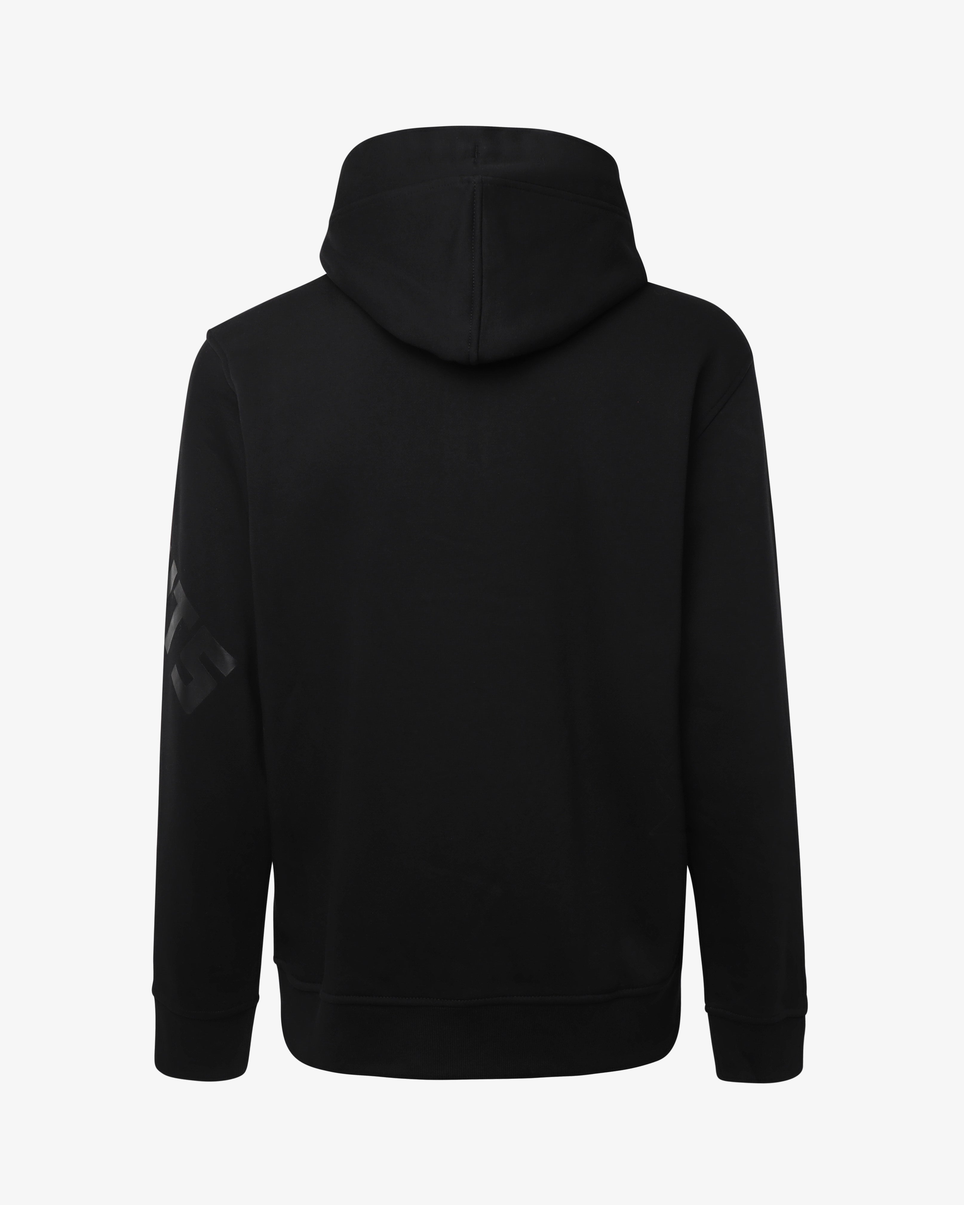 Zip-up hoodie with extended logo – Zu Elements
