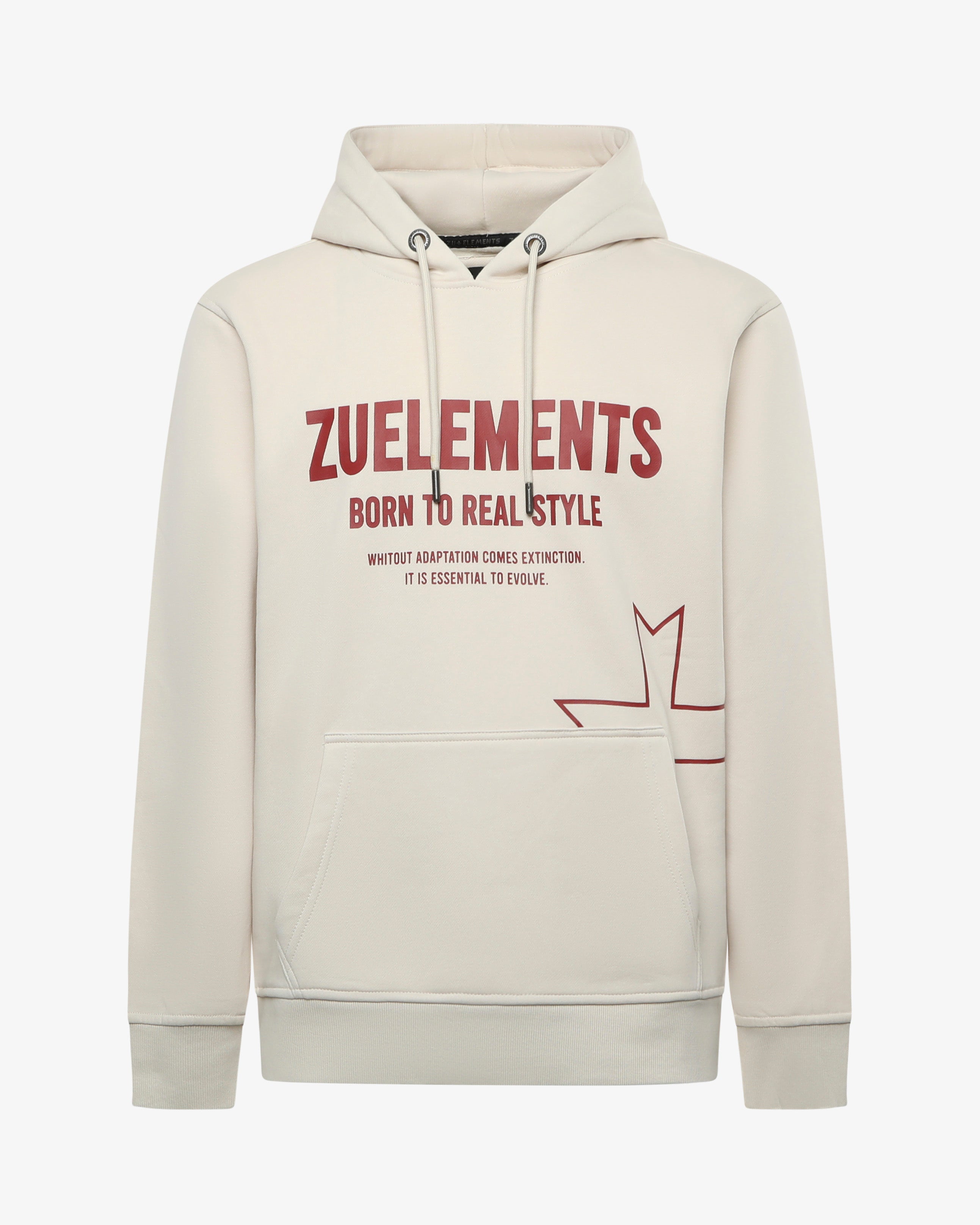 Felpa con cappuccio "Born to real style"