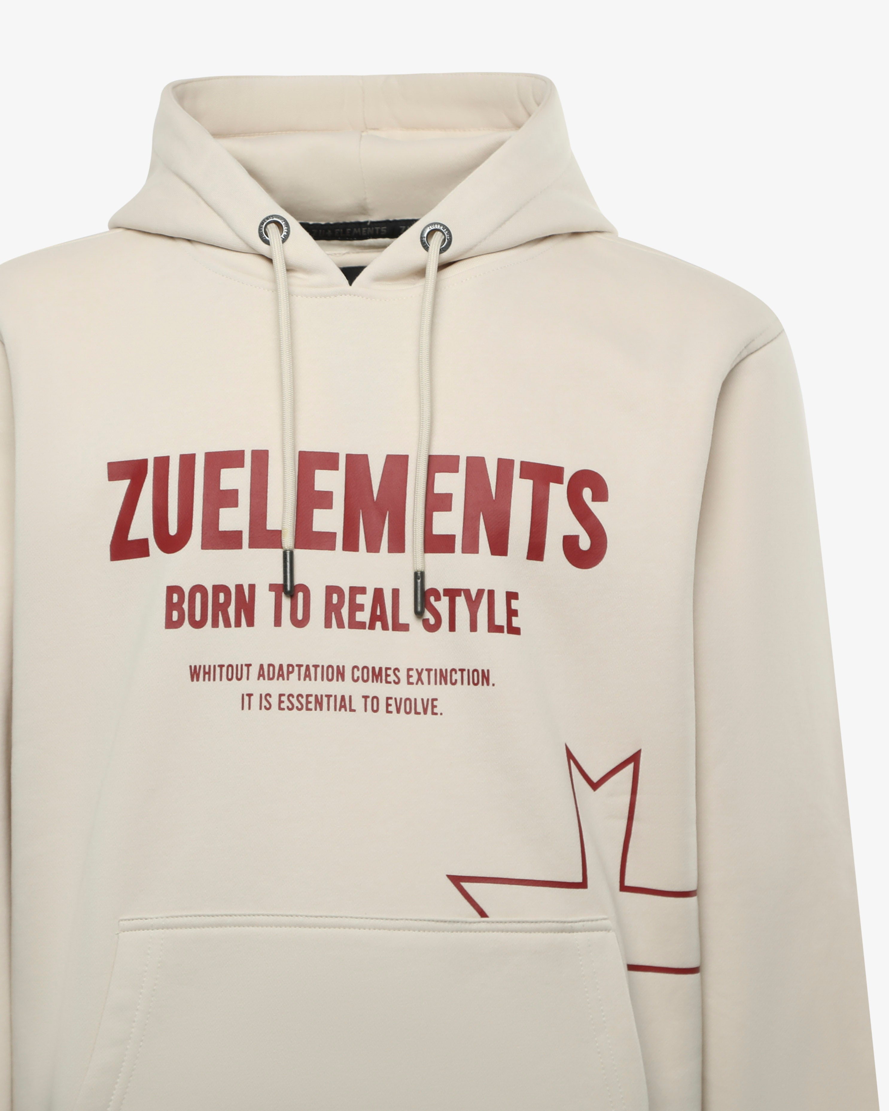 Felpa con cappuccio "Born to real style"