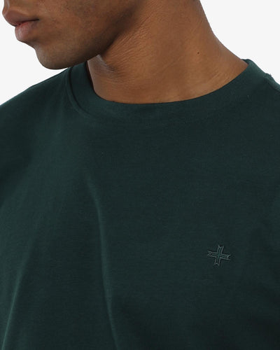 T-Shirt con ricamo tono su tono