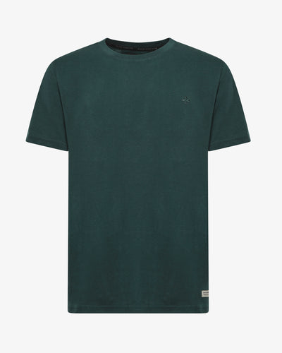 T-Shirt con ricamo tono su tono