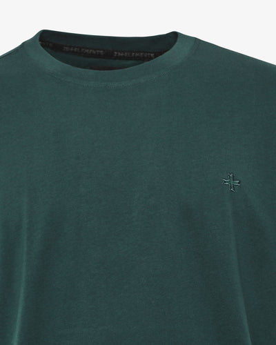 T-Shirt con ricamo tono su tono