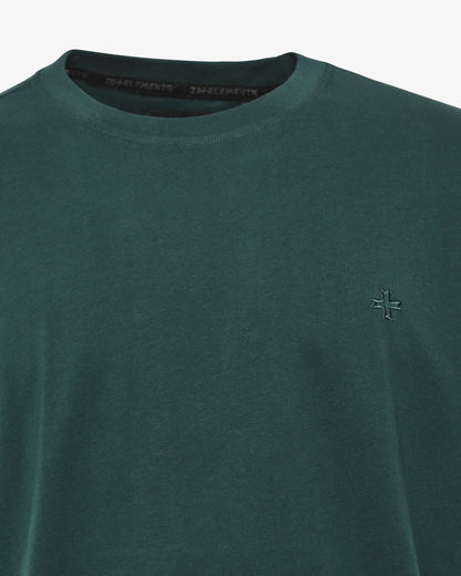 T-Shirt con ricamo tono su tono