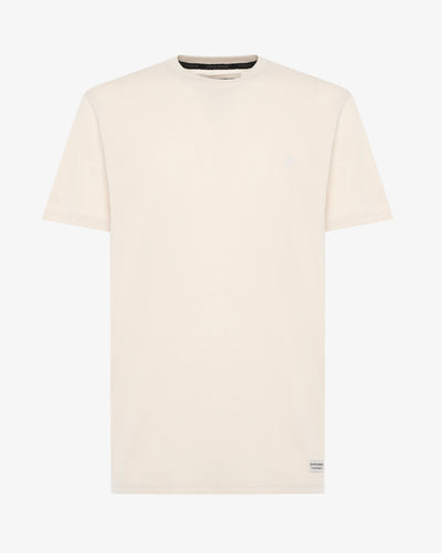 T-Shirt con ricamo tono su tono