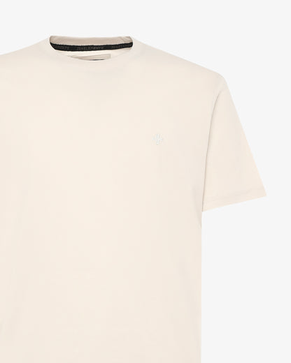 T-Shirt with tone-on-tone embroidery
