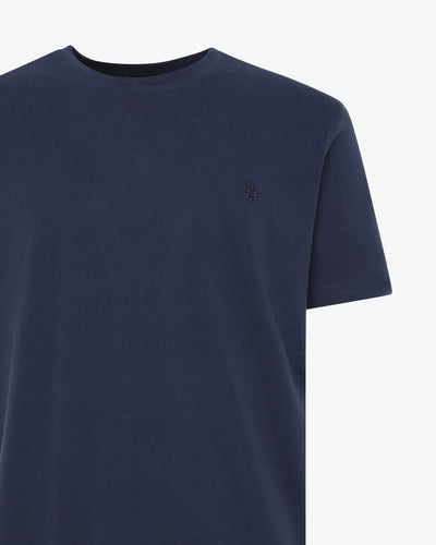 T-Shirt con ricamo tono su tono