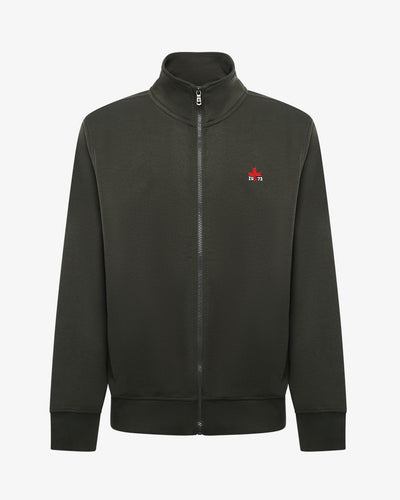 Felpa con zip e collo alto "Zu Seventy Three"