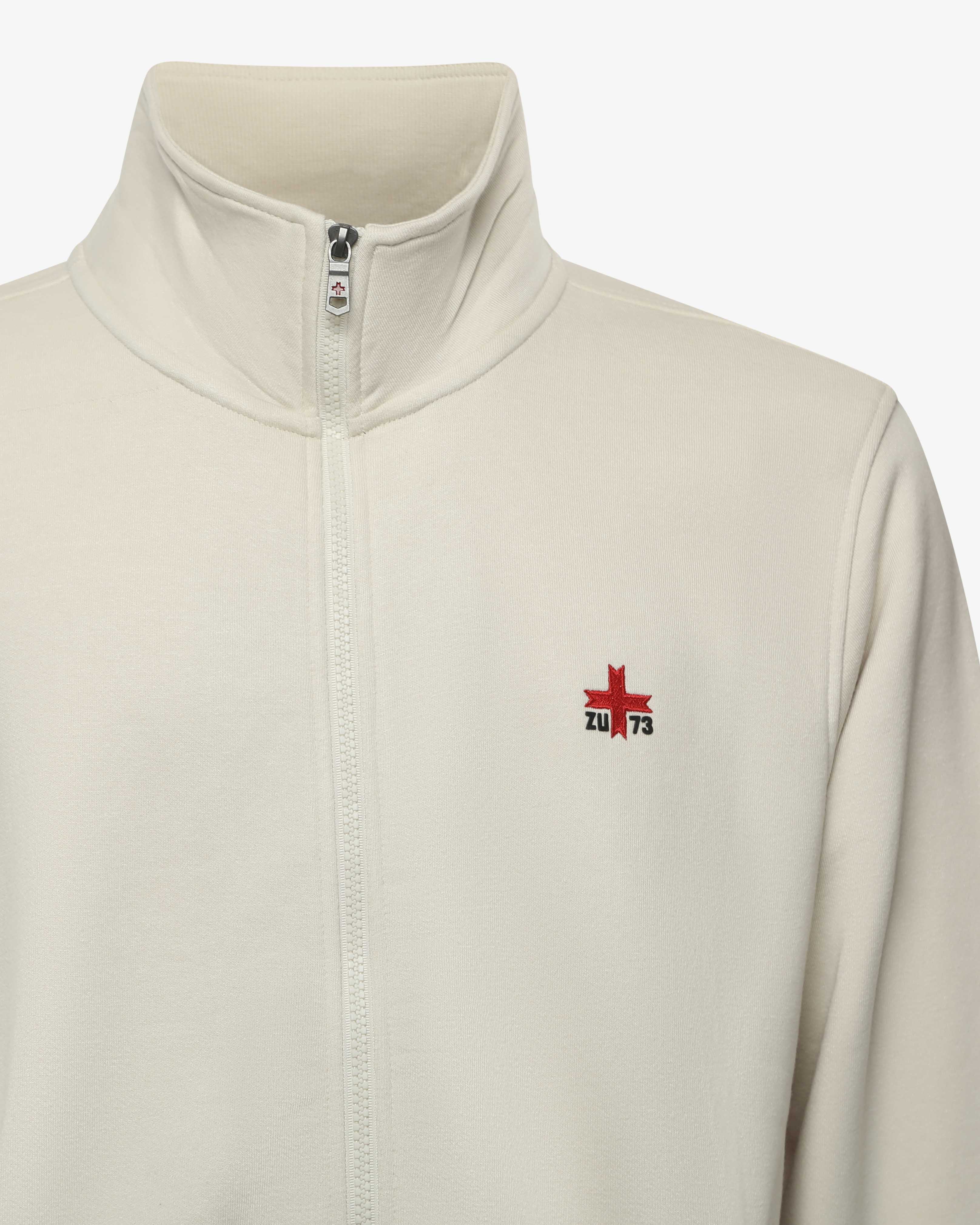 Felpa con zip e collo alto "Zu Seventy Three"
