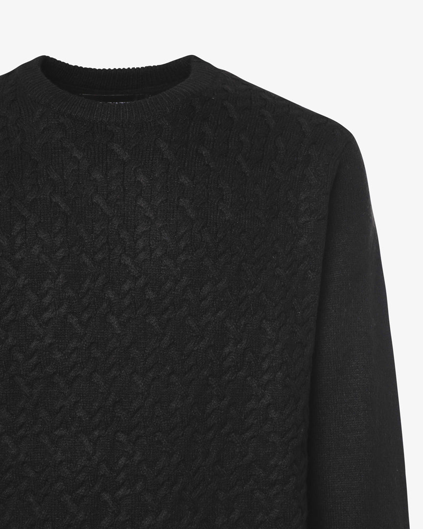 Maglia Girocollo con pattern "braids"