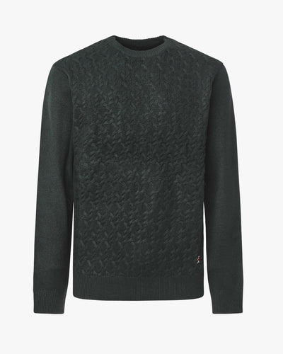 Maglia Girocollo con pattern "braids"