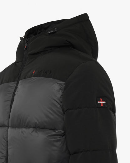 Giubbotto Bicolore con zip e cappuccio