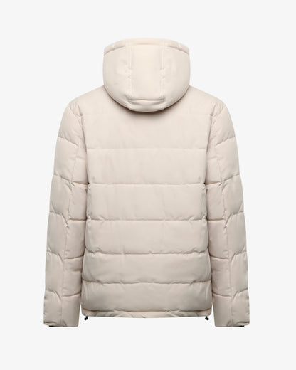 Giubbotto con cappuccio, chiusura con zip e bottoni