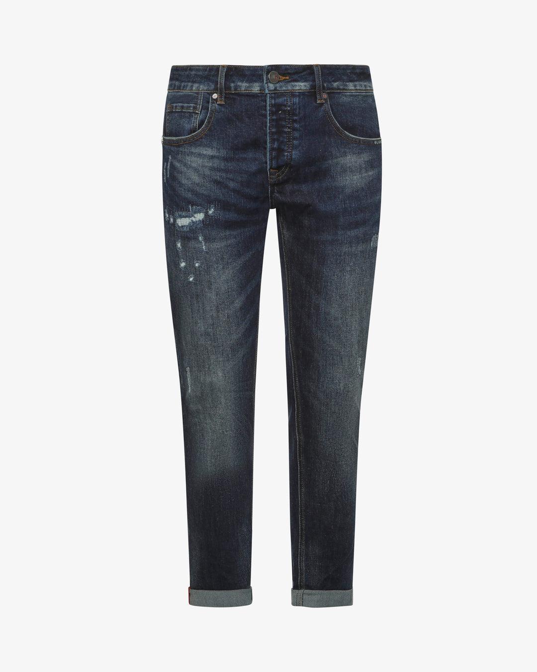 Slim Fit Jeans Blue with Vintage details – Zu Elements