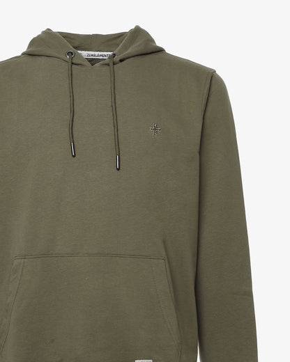 Felpa con zip e cappuccio e con logo ricamato