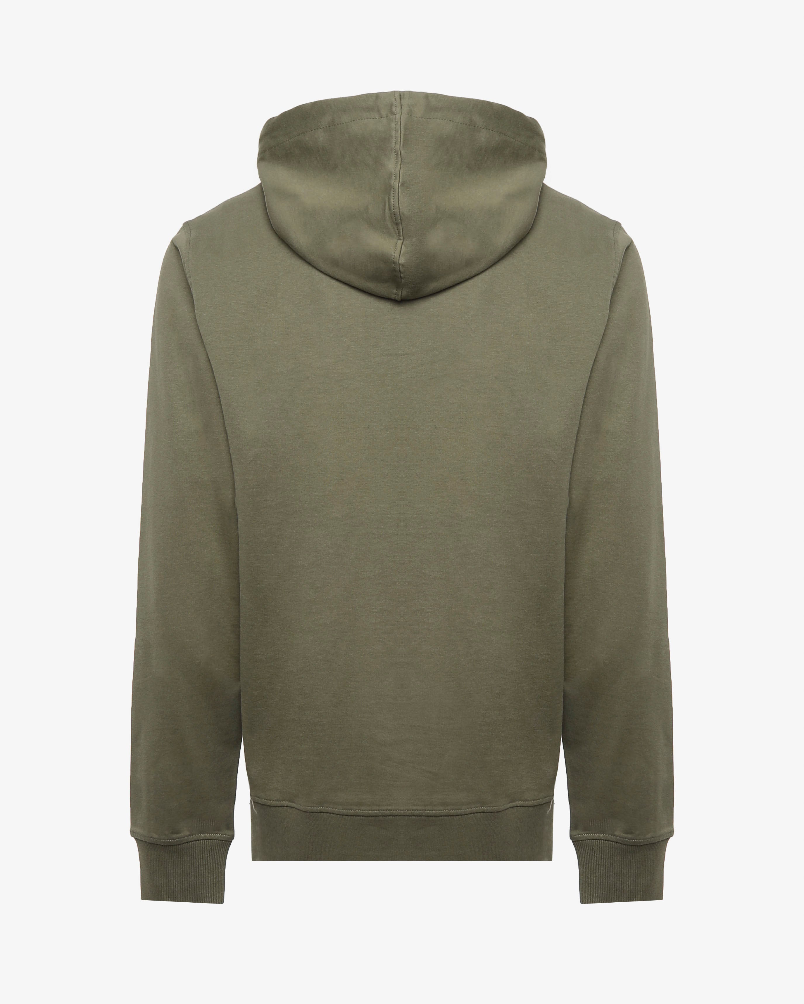 Felpa con zip e cappuccio e con logo ricamato