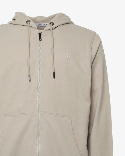 Felpa con zip e cappuccio e con logo ricamato