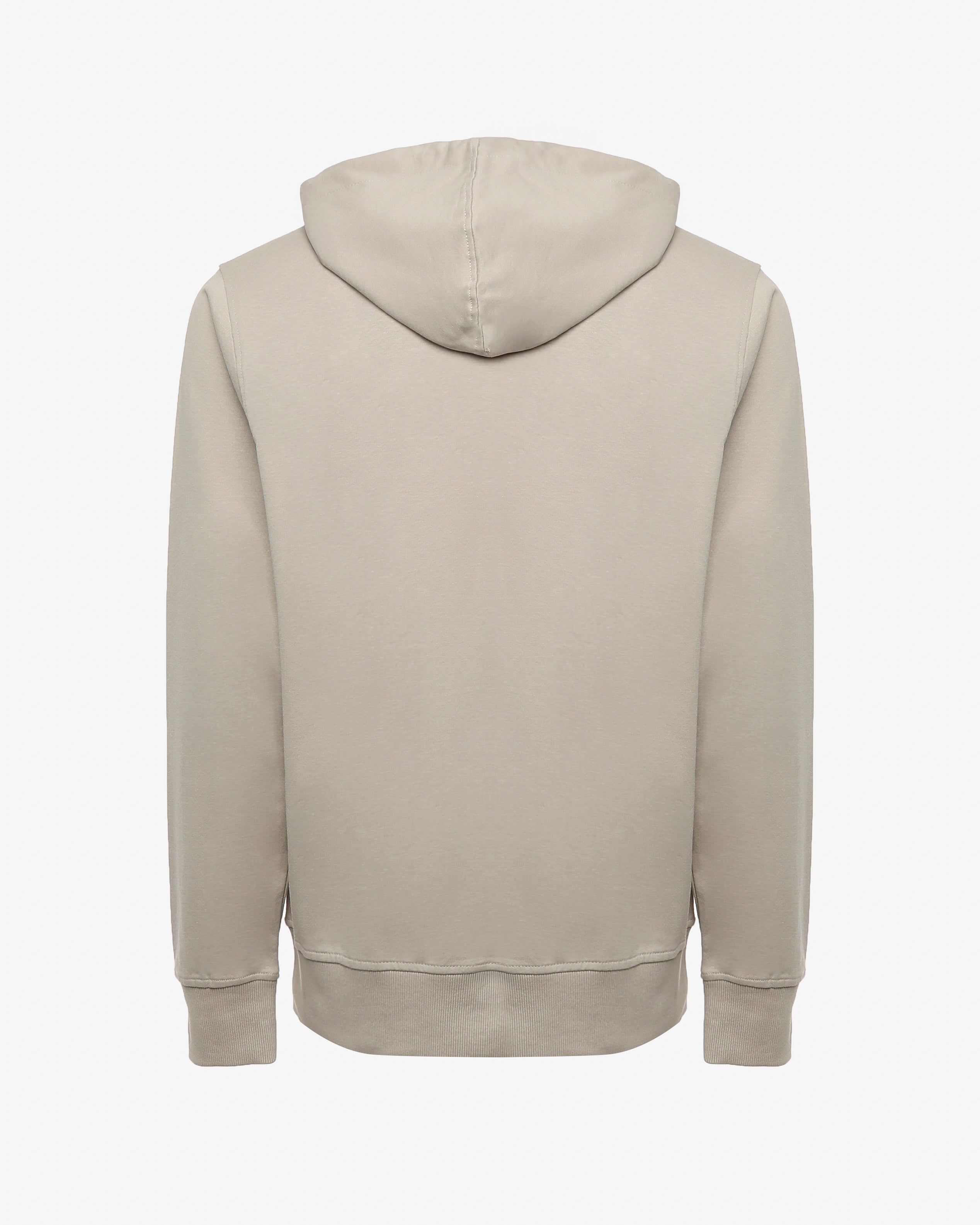 Felpa con zip e cappuccio e con logo ricamato