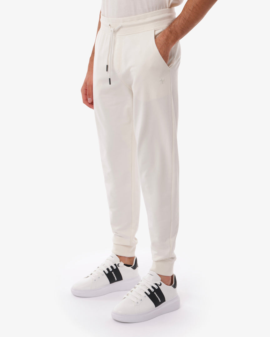 Pantaloni in felpa con micrologo sul lato