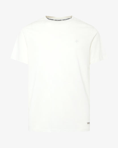 T-shirt con micrologo ricamato