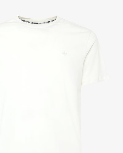 T-shirt girocollo maniche corte con micrologo ricamato