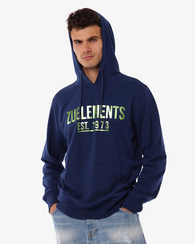 Felpa con cappuccio e logo sul petto