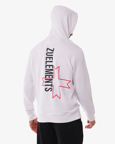 Felpa con cappuccio e macrologo sul retro