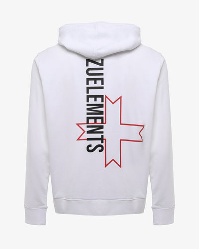 Felpa con cappuccio e macrologo sul retro