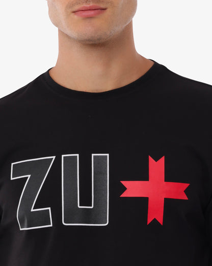 T-shirt con stampa sul davanti e sul retro
