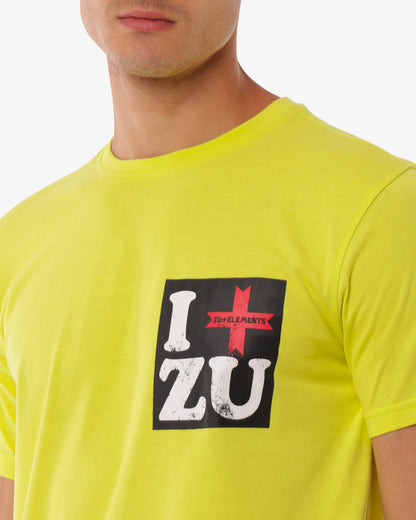 T-shirt con micrologo sul lato