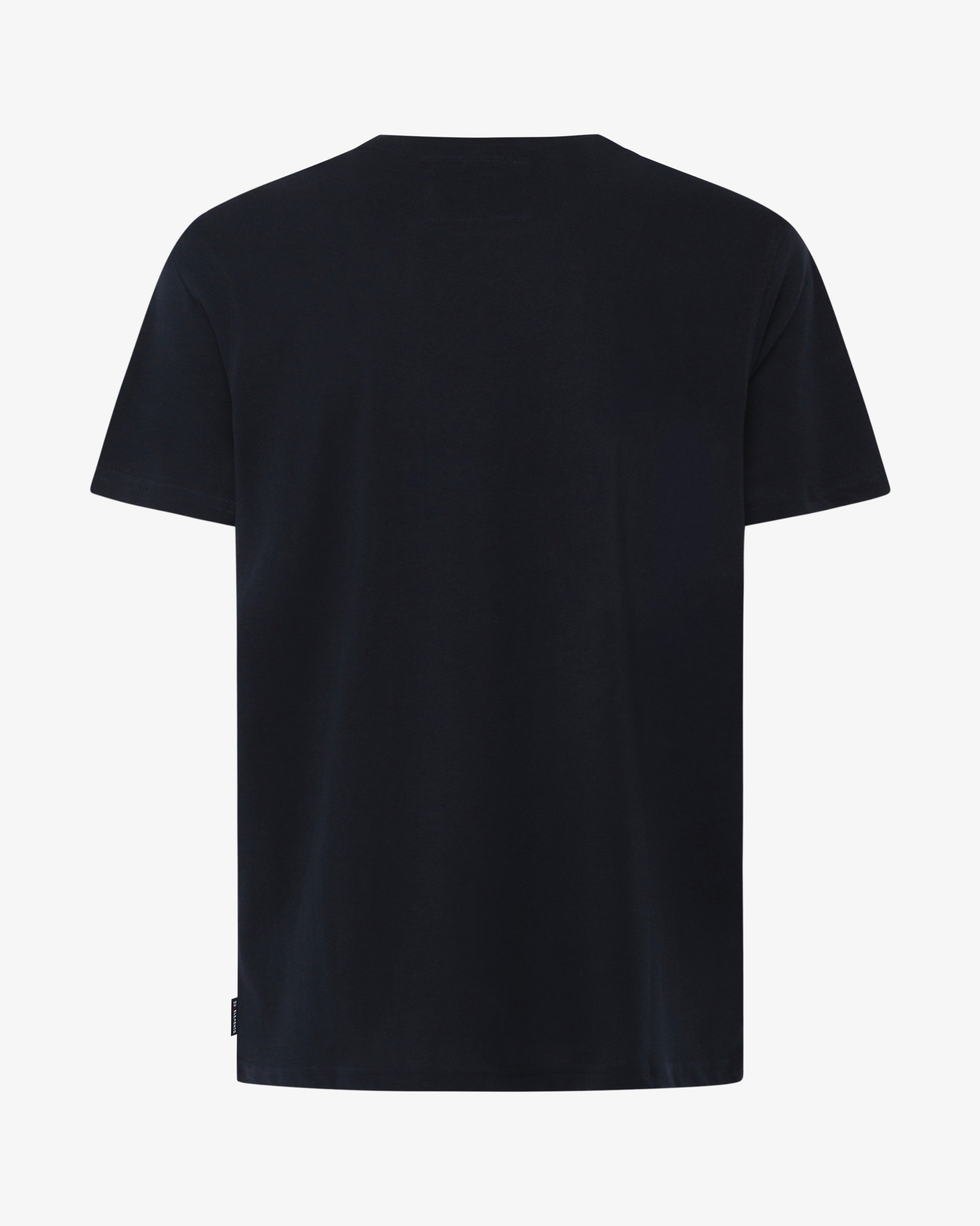 T-shirt con taglio sul petto e micrologo