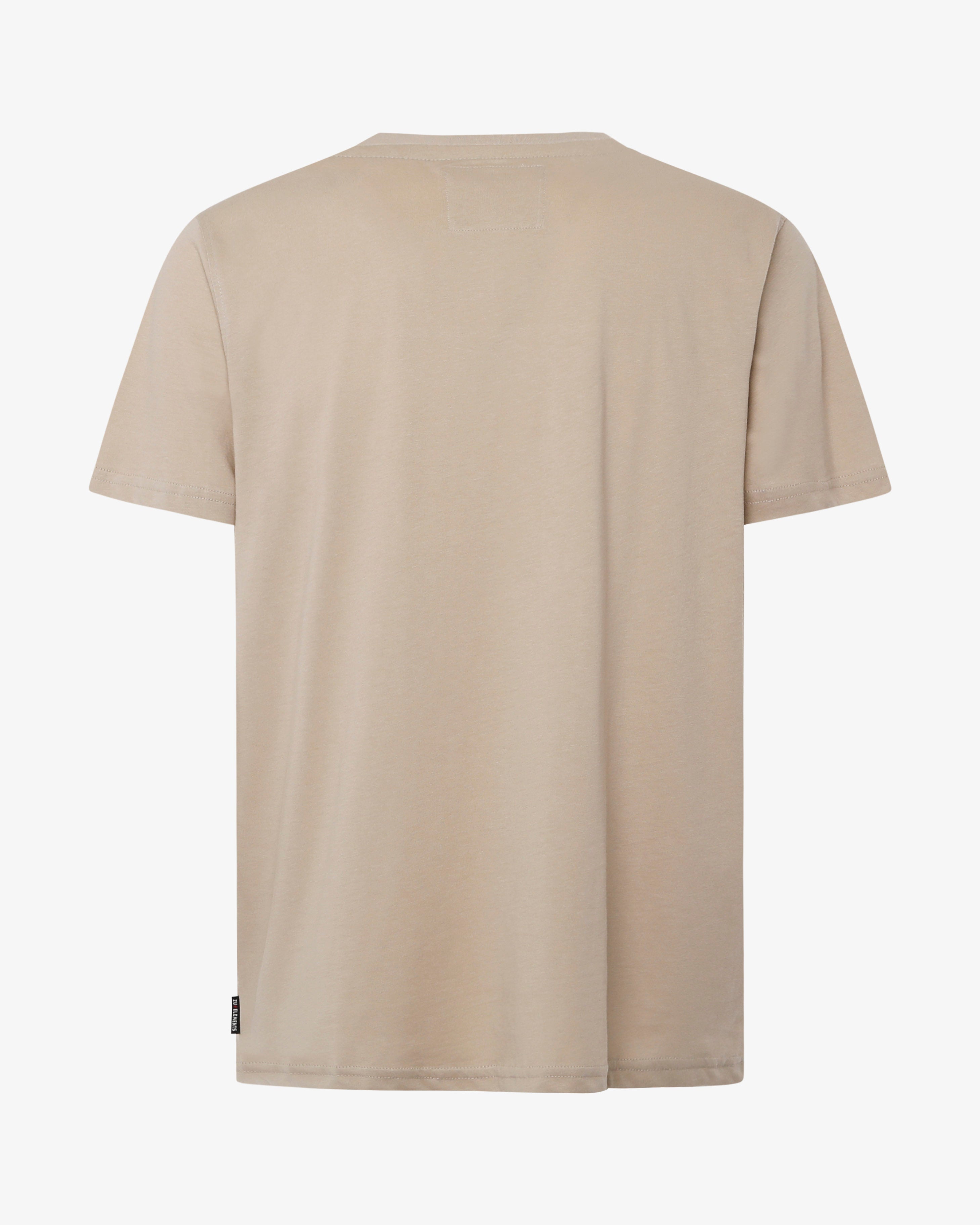 T-shirt con taglio sul petto e micrologo