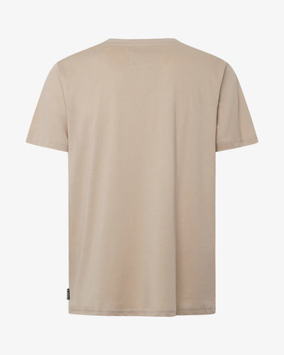 T-shirt con taglio sul petto e micrologo