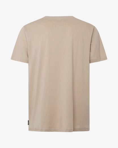 T-shirt con taglio sul petto e micrologo