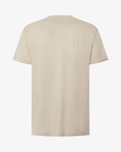 T-shirt con ricamo su manica