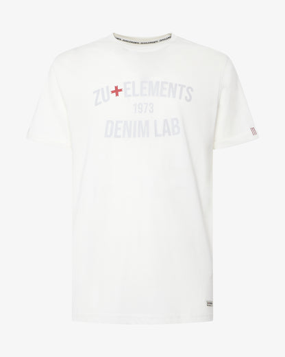 T-shirt con ricamo su manica