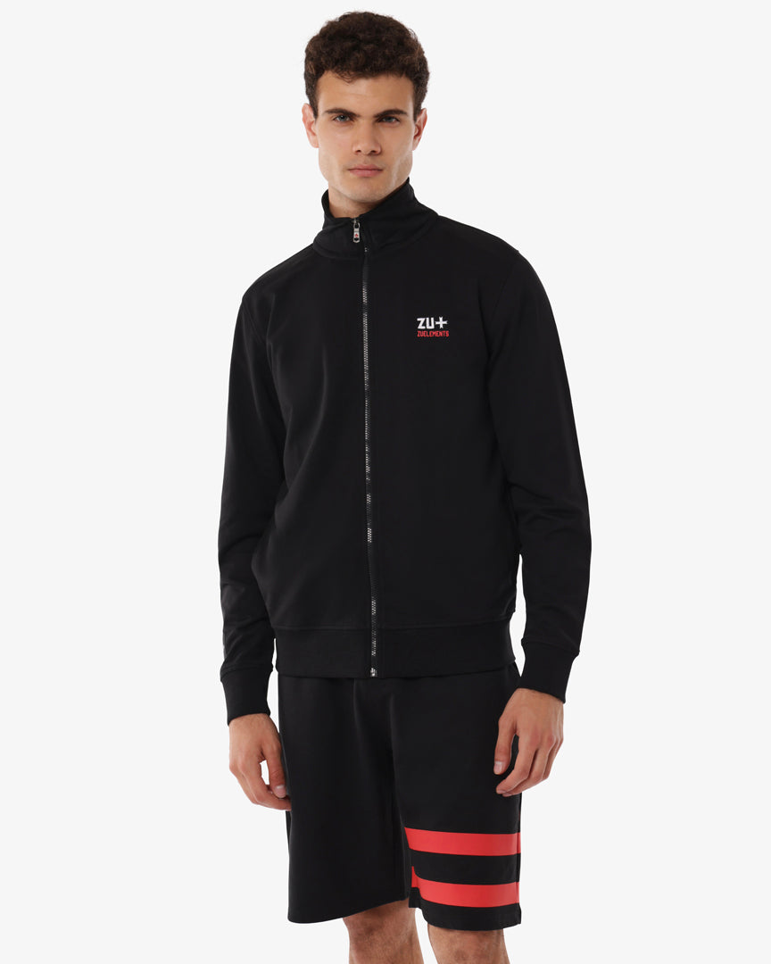Felpa lupetto con zip