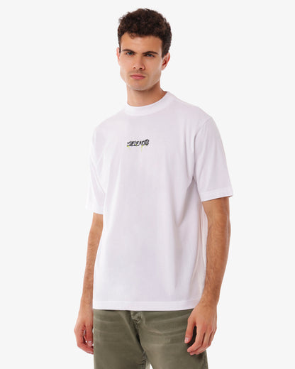 T-shirt relaxed con macrologo stampato