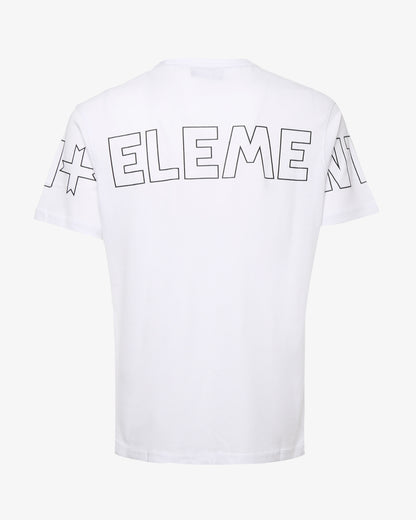 T-shirt con logo su manica e sul retro