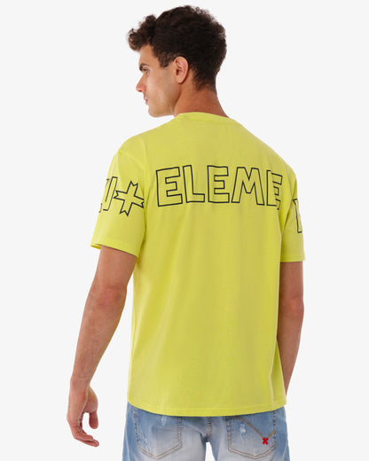 T-shirt con logo su manica e sul retro