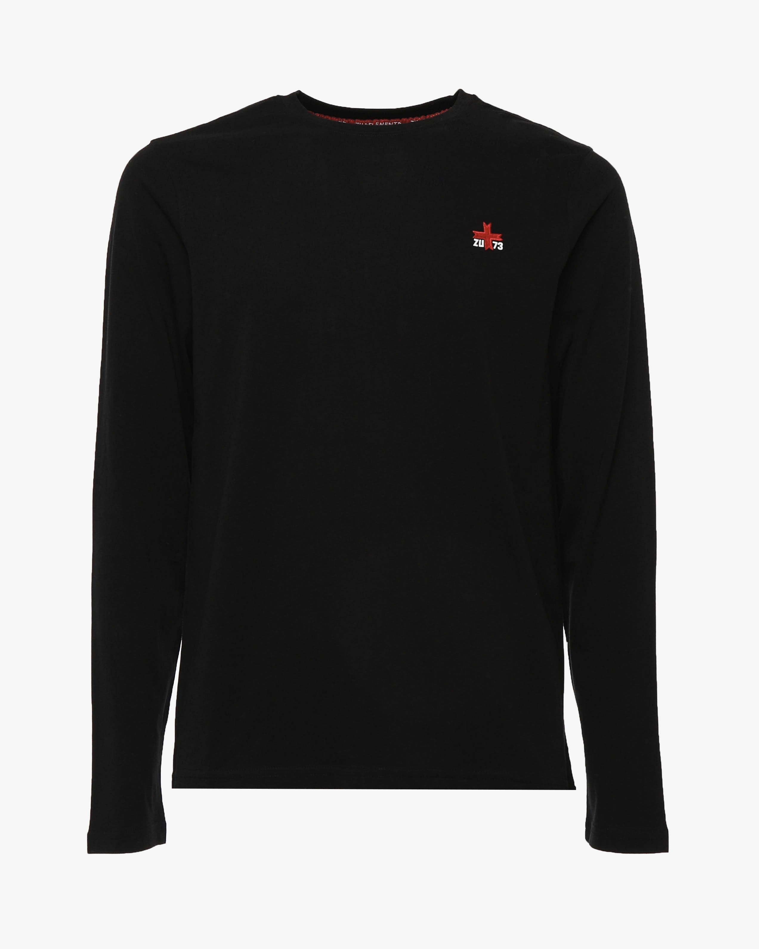 T-shirt manica lunga con micrologo stampato