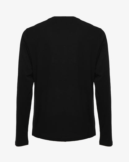 T-shirt manica lunga con micrologo stampato