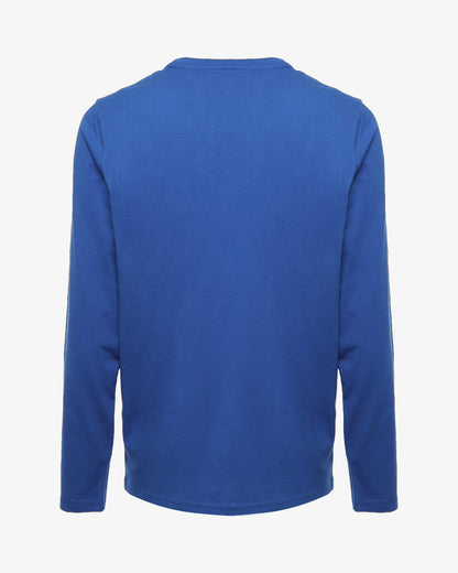 T-shirt manica lunga con micrologo stampato